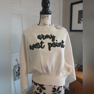 PRESSBOX Cream Colored Army West Point Sweatshirt